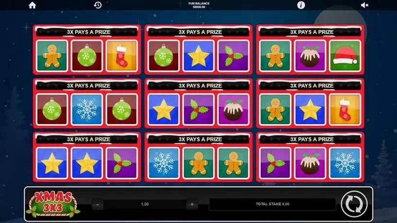 Xmas 3×3 slot screenshot 1