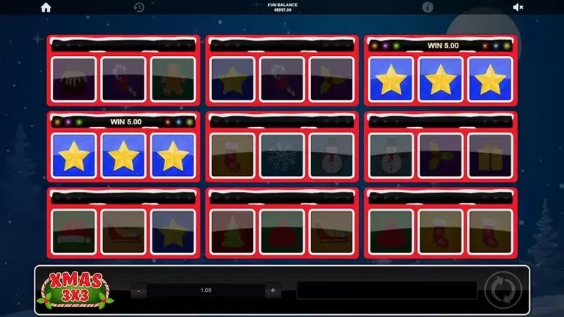 Xmas 3×3 slot screenshot 3