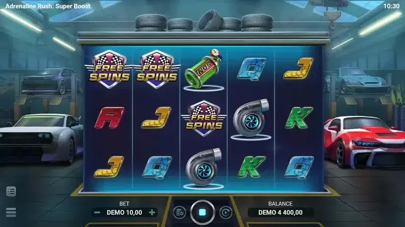 Adrenaline Rush Super Boost slot screenshot 2