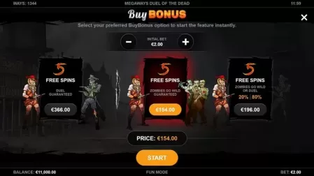 Duel Of The Dead Megaways slot screenshot 2