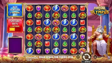 Fortune of Olympus slot screenshot 1
