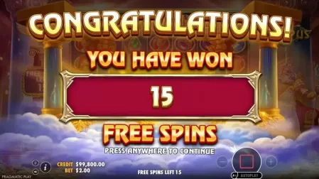 Fortune of Olympus slot screenshot 3