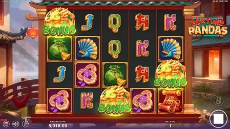 Fortune Pandas slot screenshot 2