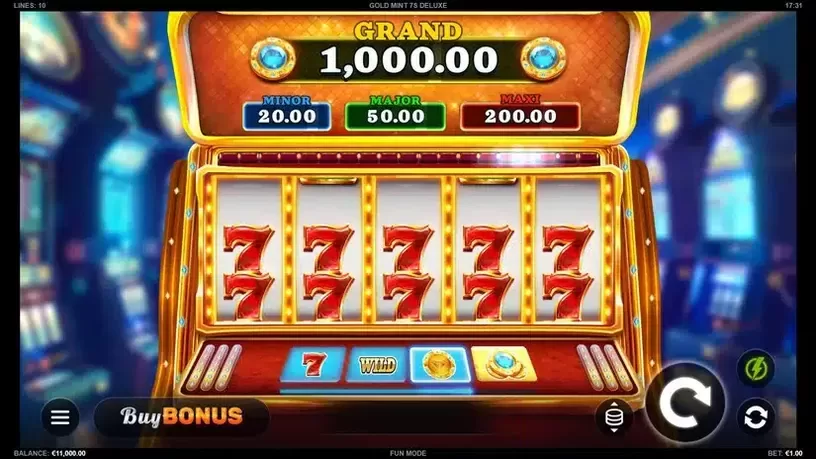 Gold Mint 7s Deluxe slot screenshot