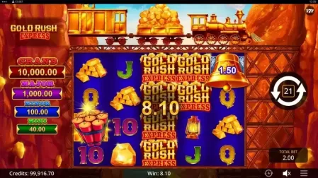 Gold Rush Express slot screenshot 4
