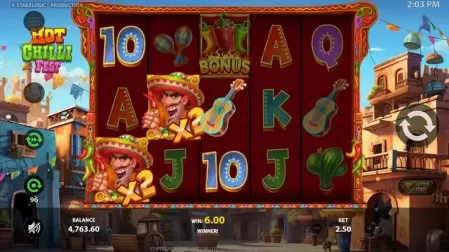 Hot Chilli Fest slot screenshot 3