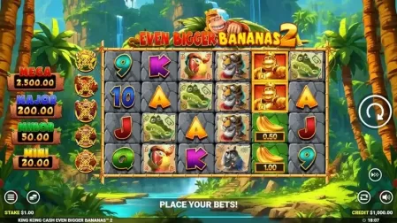 King Kong Cash Even Bigger Bananas 2 slot screenshot 1