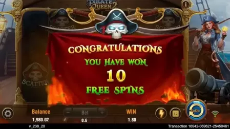 Pirate Queen 2 slot screenshot 4