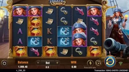 Pirate Queen 2 slot screenshot 1
