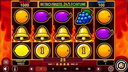 Retro Fruits 243 Fortune slot screenshot 3