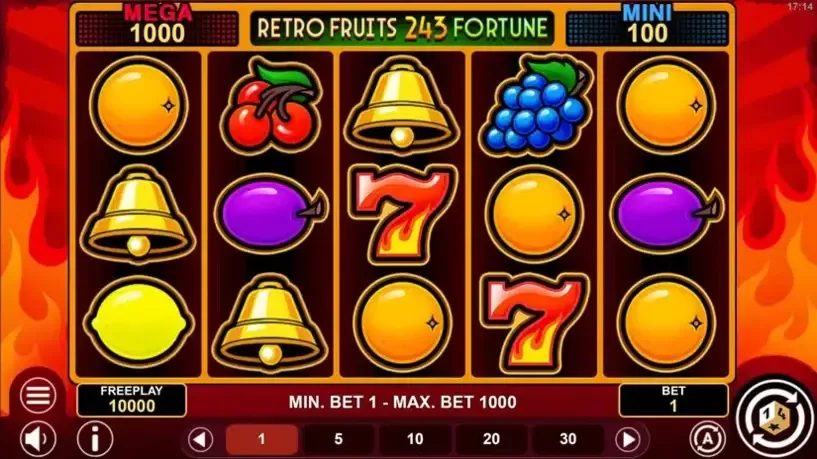 Retro Fruits 243 Fortune slot screenshot 