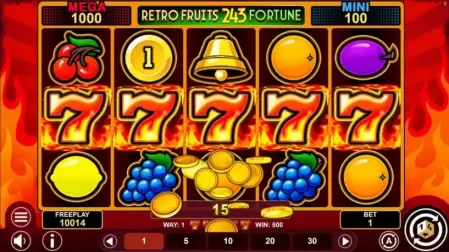 Retro Fruits 243 Fortune slot screenshot 2
