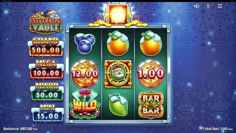 Santa’s Vault slot screenshot 2