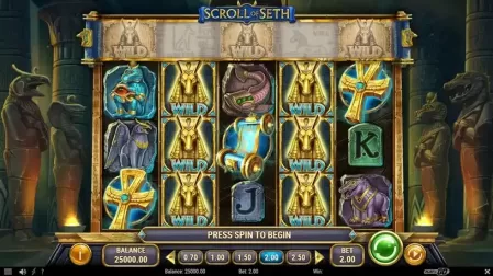 Scroll of Seth slot screenshot 1