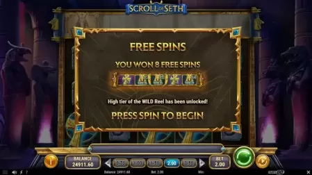 Scroll of Seth slot screenshot 3