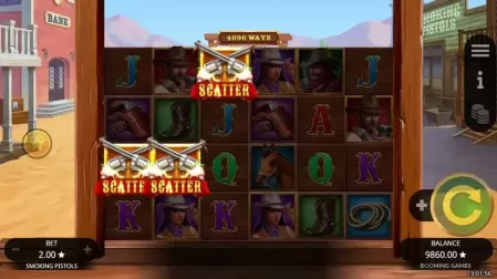 Smoking Pistols slot screenshot 2