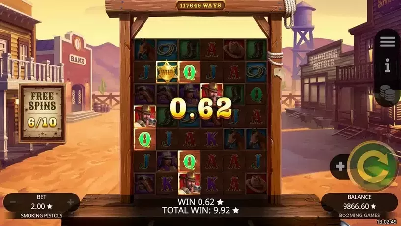 Smoking Pistols slot screenshot 5