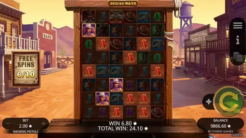 Smoking Pistols slot screenshot 6