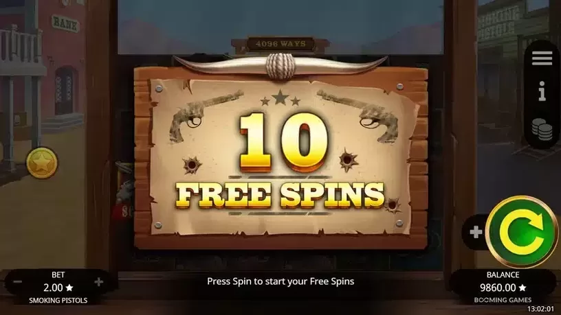 Smoking Pistols slot screenshot 3