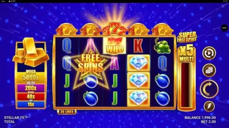 Stellar 7s slot screenshot 1