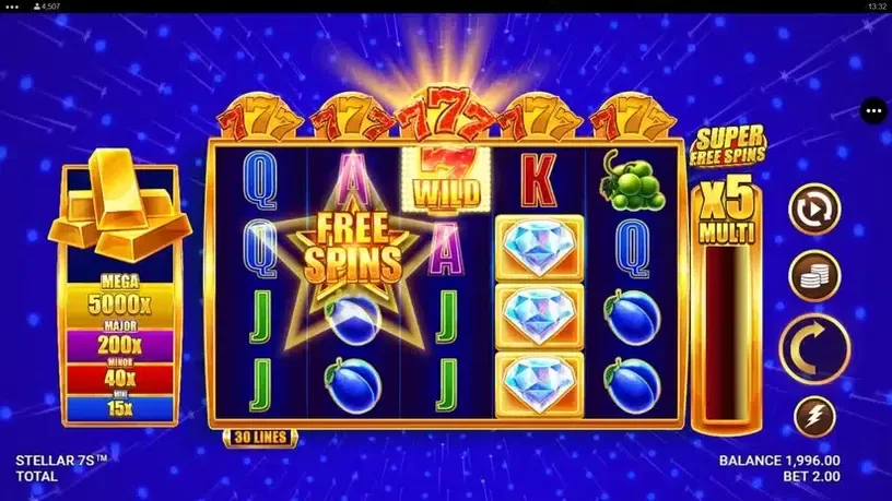 Stellar 7s slot screenshot 1
