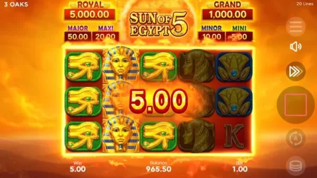 Sun of Egypt 5 slot screenshot 5