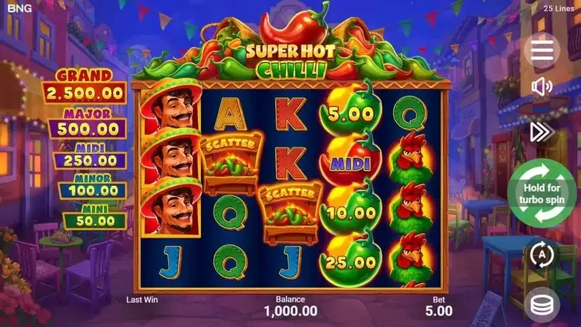 Super Hot Chilli slot screenshot 1