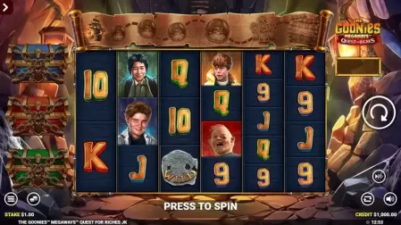 The Goonies Quest For Riches slot screenshot 1