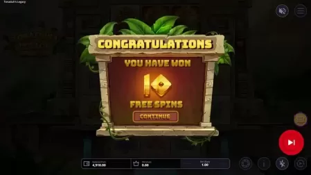 Tonatiuh's Legacy slot screenshot 3