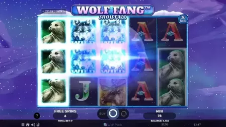 Wolf Fang Snowfall slot screenshot 3