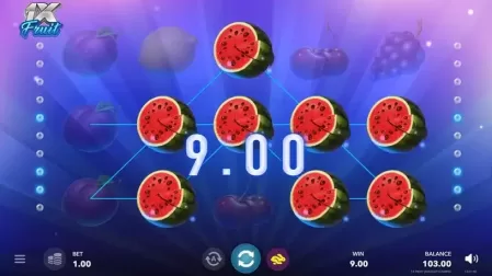 1X Fruits slot screenshot 2
