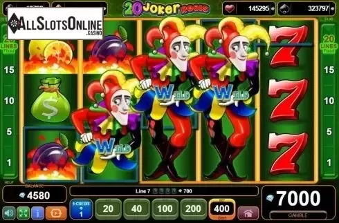 Win Screen. 20 Joker Reels from EGT