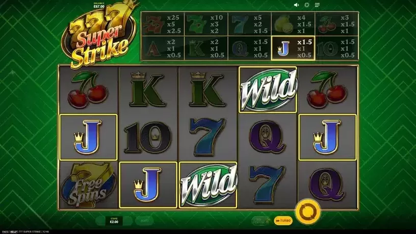 777 Super Strike slot screenshot 5