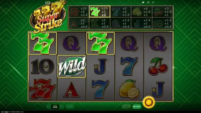 777 Super Strike slot screenshot 4