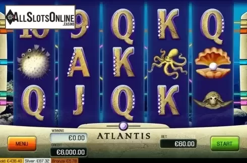 Reel screen. Atlantis (Apollo Games) from Apollo Games