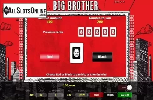 Risk/Gamble game screen