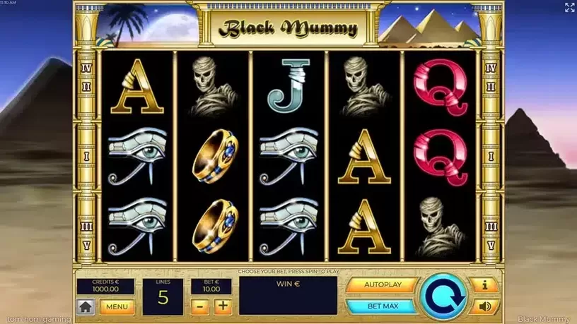 Black Mummy slot screenshot 1