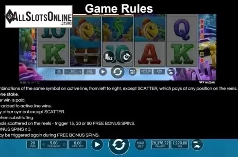 Game Rules. Captain Shark from Wazdan
