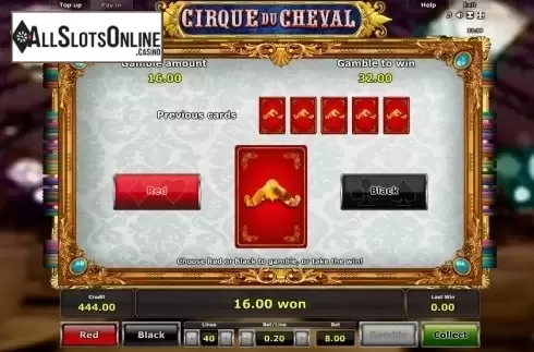 Double Up. Cirque du Cheval from Greentube