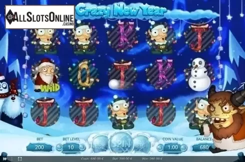 Win screen. Crazy New Year from Thunderspin