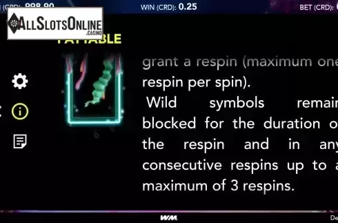 Expanding Wild with respin screen 2