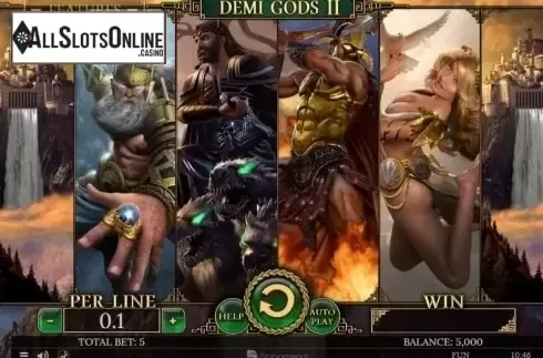 Reel Screen. Demi Gods 2 Expanded Edition from Spinomenal