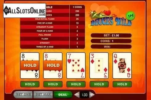 Game workflow 2. Deuces Wild (GVG) from GVG