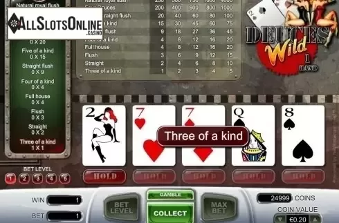 Game Screen. Deuces Wild (NetEnt) from NetEnt