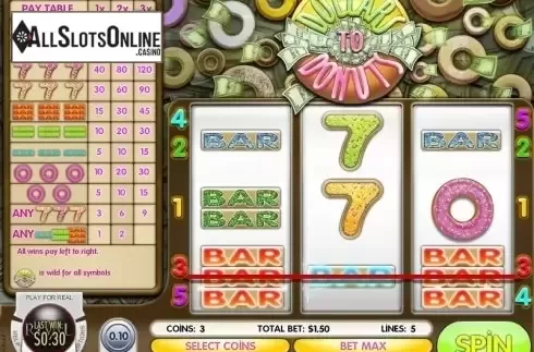 Screen 2. Dollars to Donuts from Rival Gaming