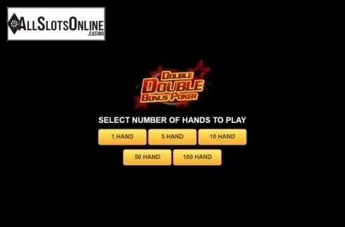 Game Screen. Double Double Bonus Poker (Habanero) from Habanero