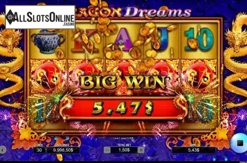 Big win screen