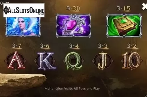 Paytable. Dragon Heart from CQ9Gaming