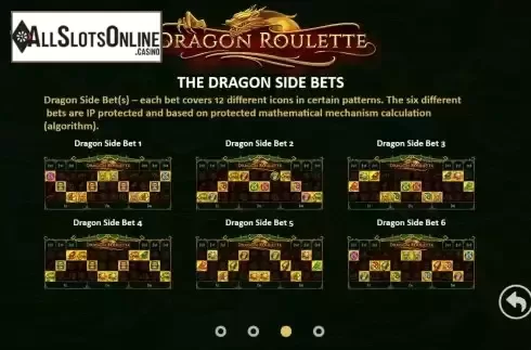 Side bets screen