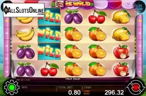 Win screen 2. Fruit Feast from Casino Technology
